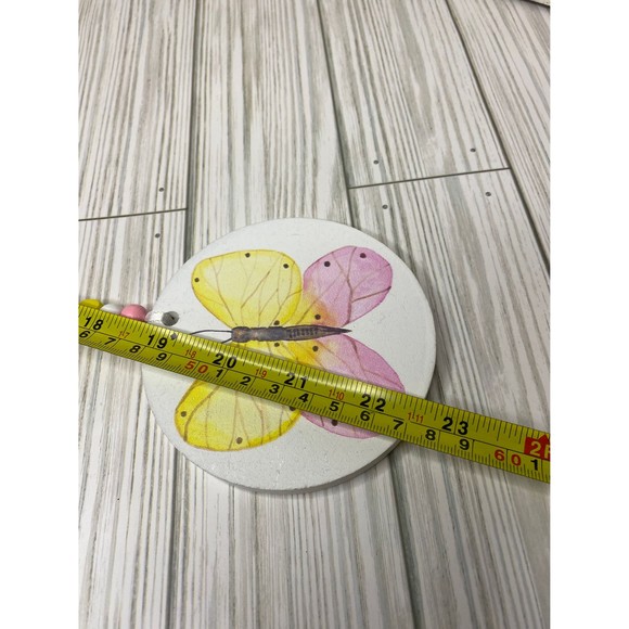 Wooden bead garland with butterfly print in spring tones /wooden spring garlands - Picture 11 of 11